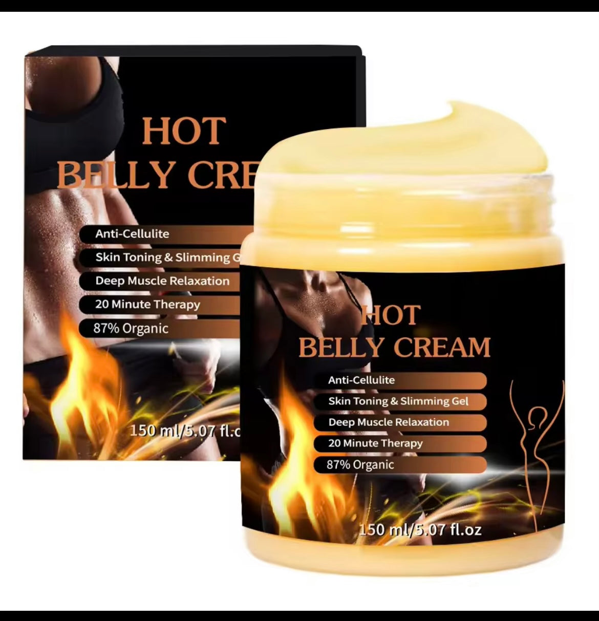 Hot Belly Cream – Slimming & Anti-Cellulite Fat Burner