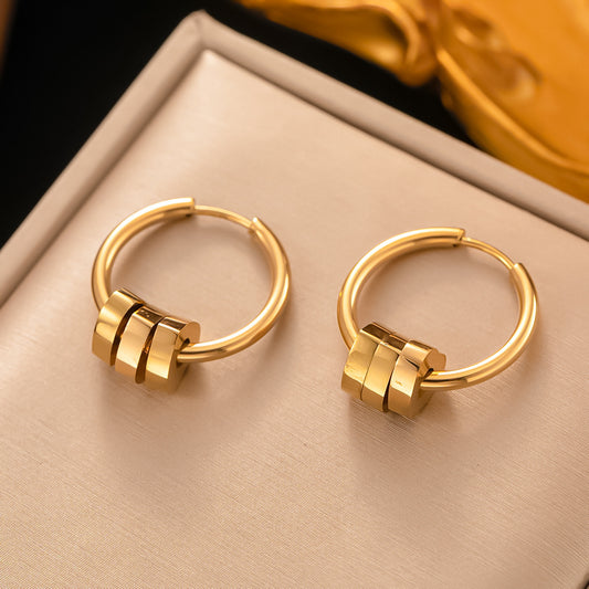 Gold Hoop Earrings for Women Hypoallergenic and Lightweight